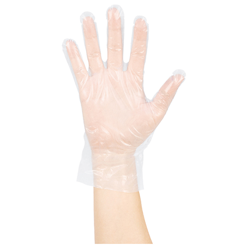 プラスチック手袋TPE　クリア