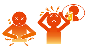 脱水状態にある人