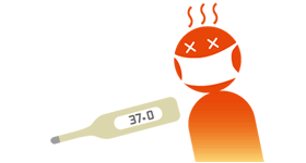 病気の人、体調の悪い人