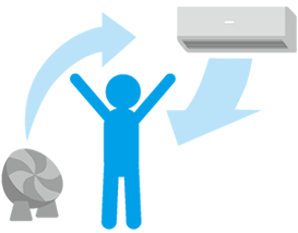 扇風機やエアコンを上手に活用