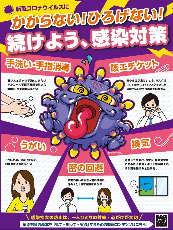 2021年度版　かからない！ひろげない！続けよう、感染対策