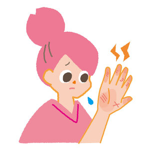 手荒れに悩む人