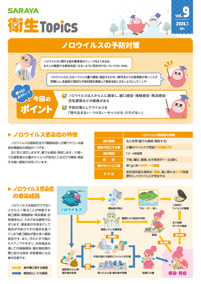 vol.9 ノロウイルスの予防対策