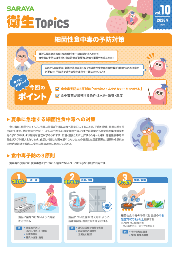 vol.10 細菌性食中毒の予報対策