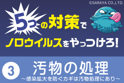 ノロウイルスに感染しないようにするにはどうしたらいいの？対策その３
