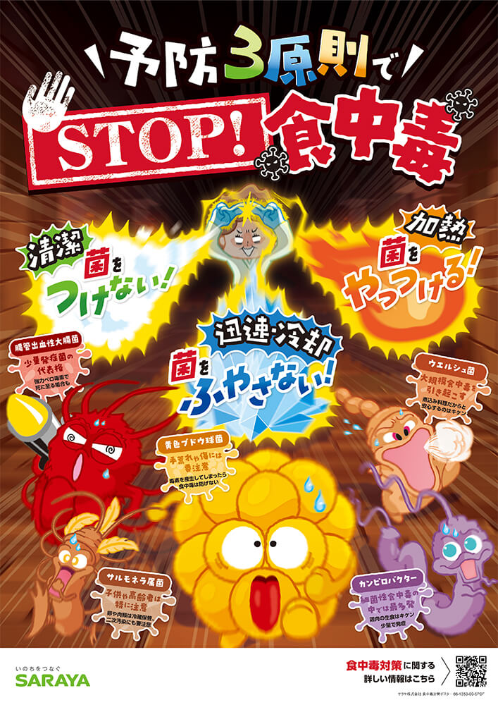 2024年度版　予防３原則でSTOP！食中毒